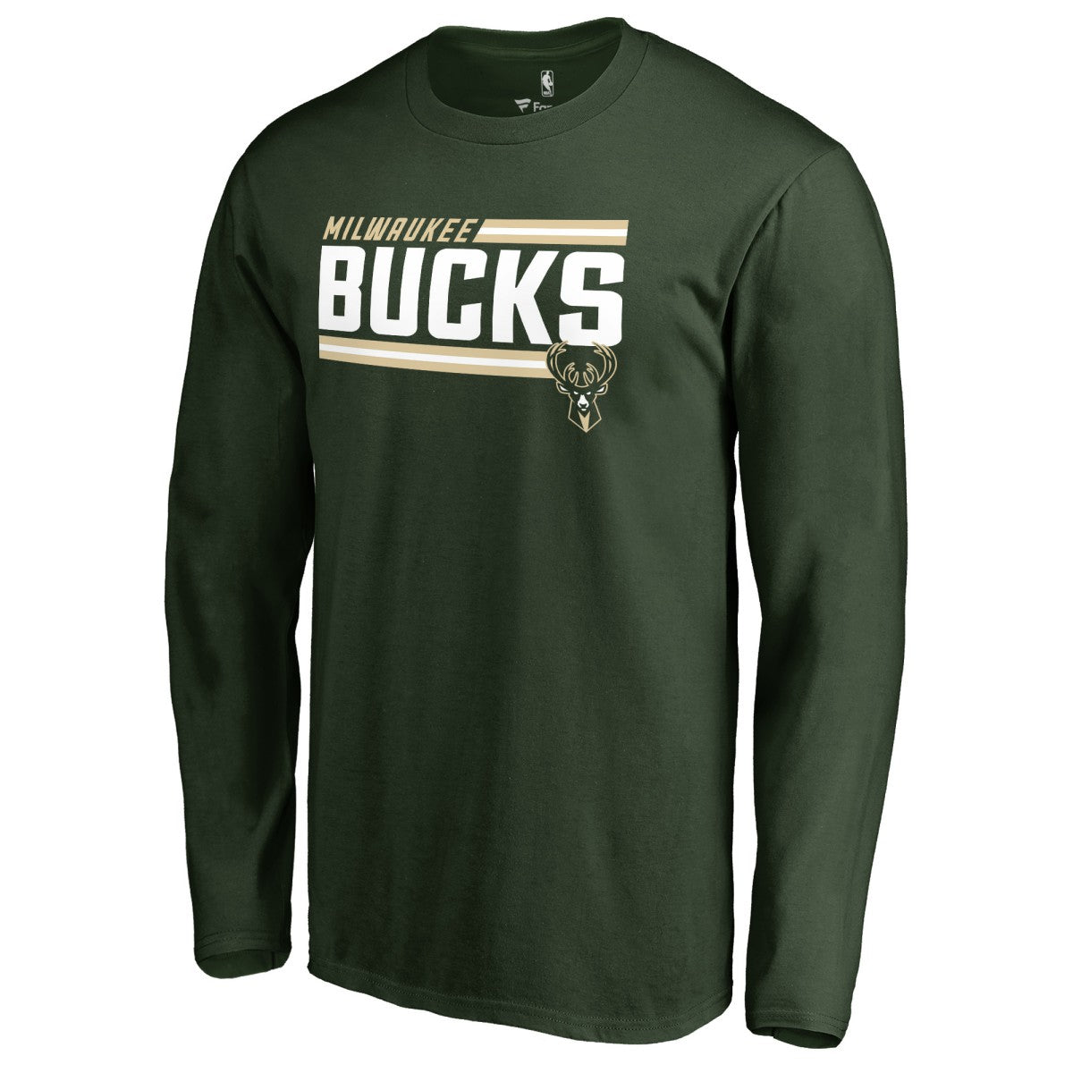 Milwaukee Bucks Onside Stripe Long Sleeve T-Shirt Hunter Green