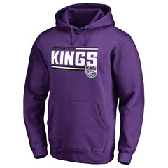Sacramento Kings Onside Stripe Pullover Hoodie Purple