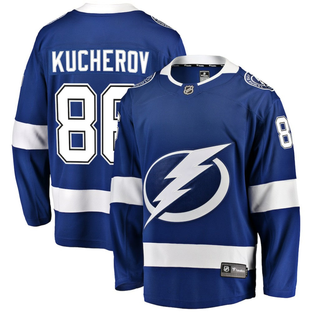 NHL Nikita Kucherov Tampa Bay Lightning Fanatics Breakaway Jersey - Blue