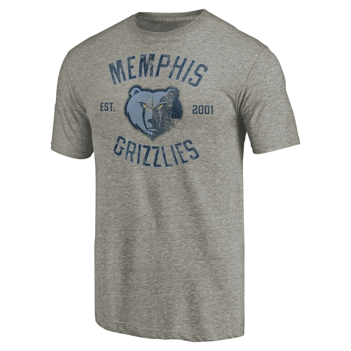 Memphis Grizzlies Team Heritage Tri-Blend T-Shirt Gray