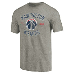 Washington Wizards Team Heritage Tri-Blend T-Shirt Gray