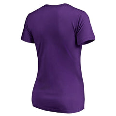Charlotte Hornets Women's X-Ray Slim Fit V-Neck T-Shirt Purple