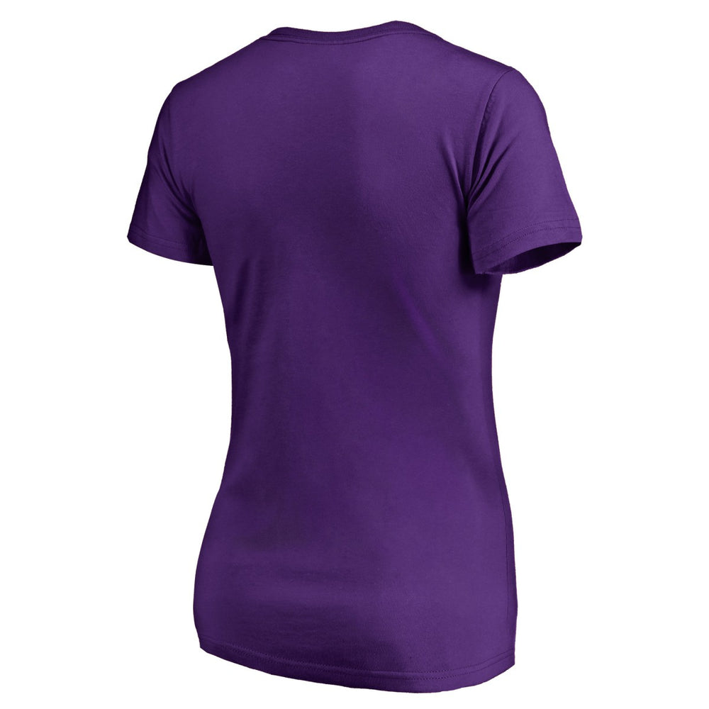 Sacramento Kings Women's X-Ray Slim Fit V-Neck T-Shirt Purple