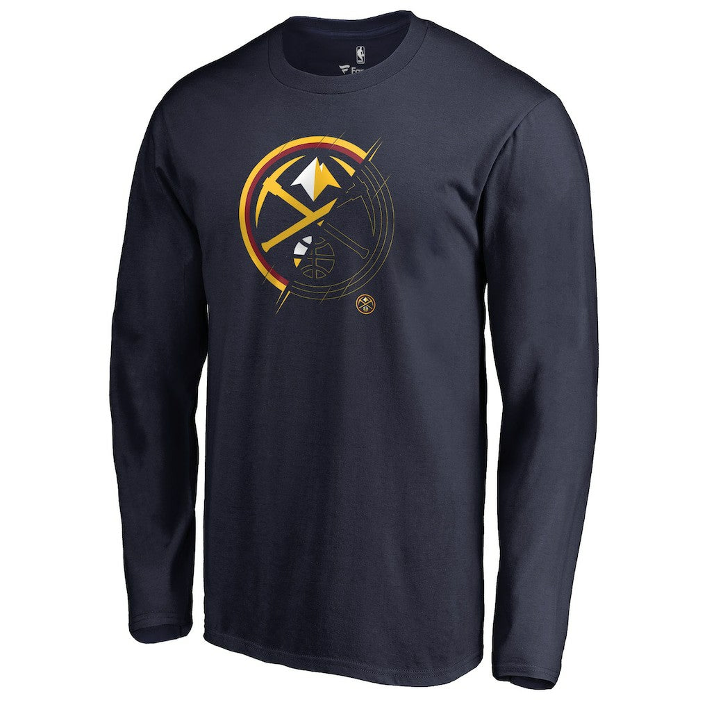 Denver Nuggets X-Ray Long Sleeve T-Shirt Navy