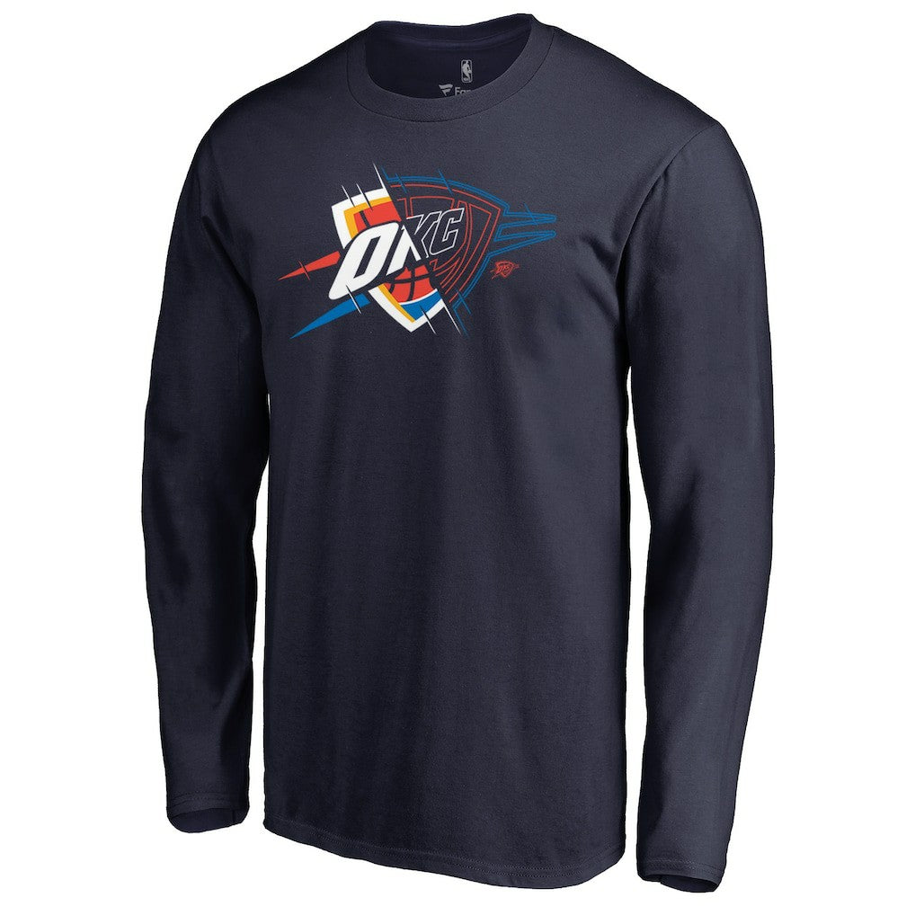 Oklahoma City Thunder X-Ray Long Sleeve T-Shirt Navy