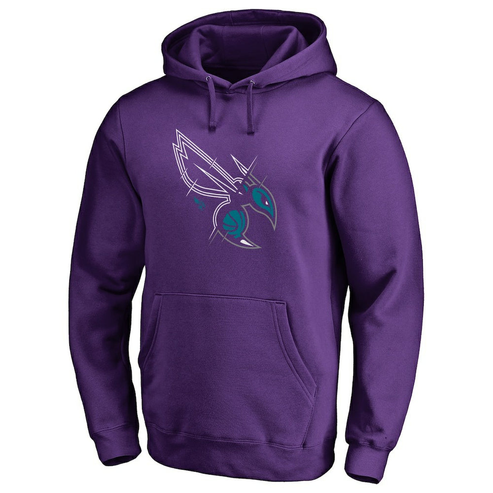 Charlotte Hornets X-Ray Pullover Hoodie Purple