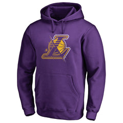 Los Angeles Lakers X-Ray Pullover Hoodie Purple