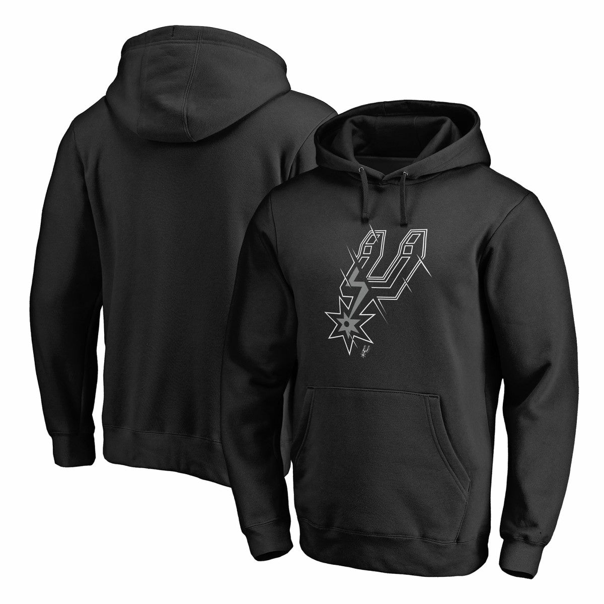 San Antonio Spurs X-Ray Pullover Hoodie Black