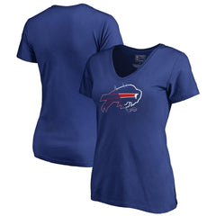 Buffalo Bills Women's X-Ray Slim Fit V-Neck T-Shirt Royal