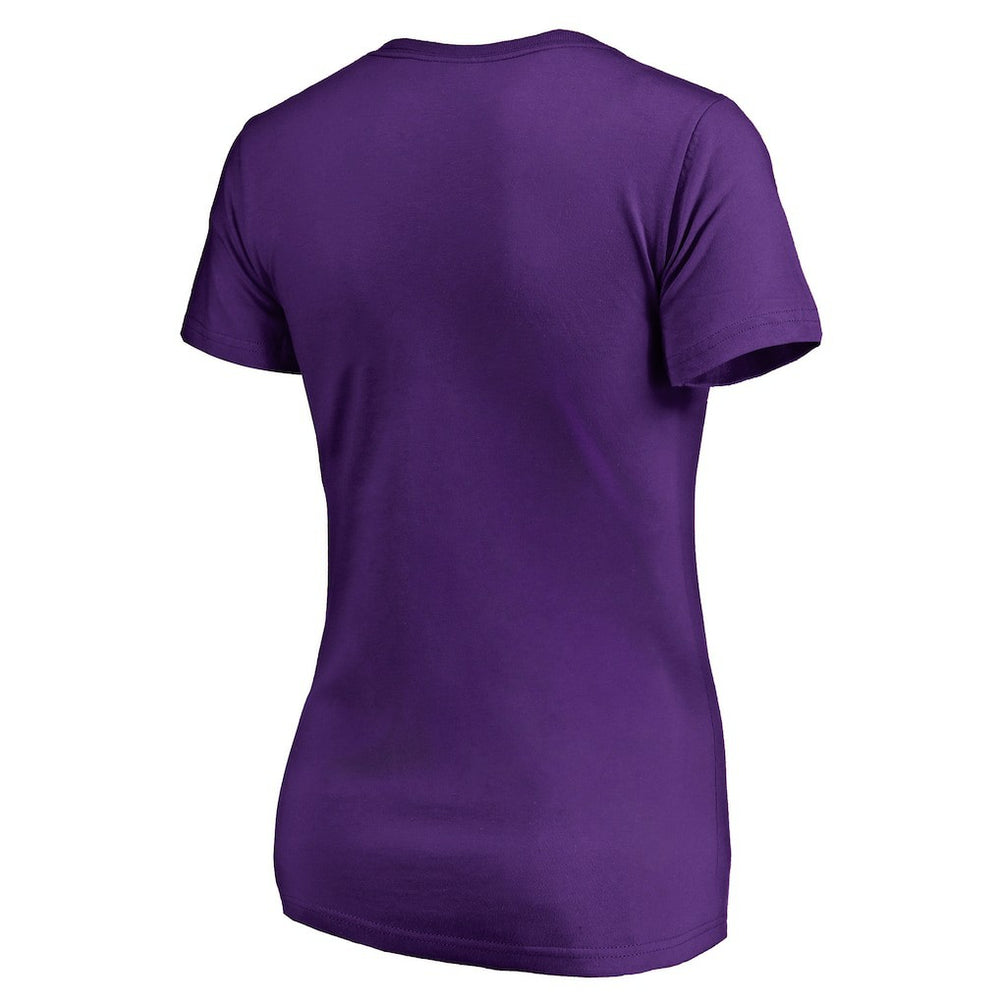 Minnesota Vikings Women's X-Ray Slim Fit V-Neck T-Shirt Purple