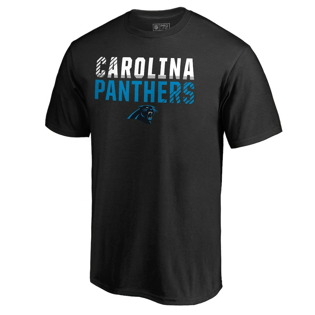 Carolina Panthers Iconic Collection Fade Out T-Shirt Black