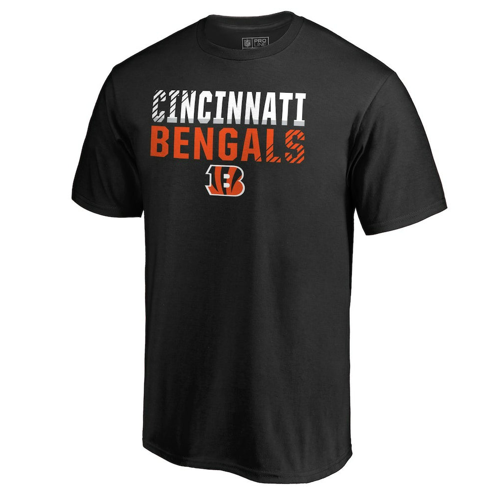 Cincinnati Bengals Iconic Collection Fade Out T-Shirt Black