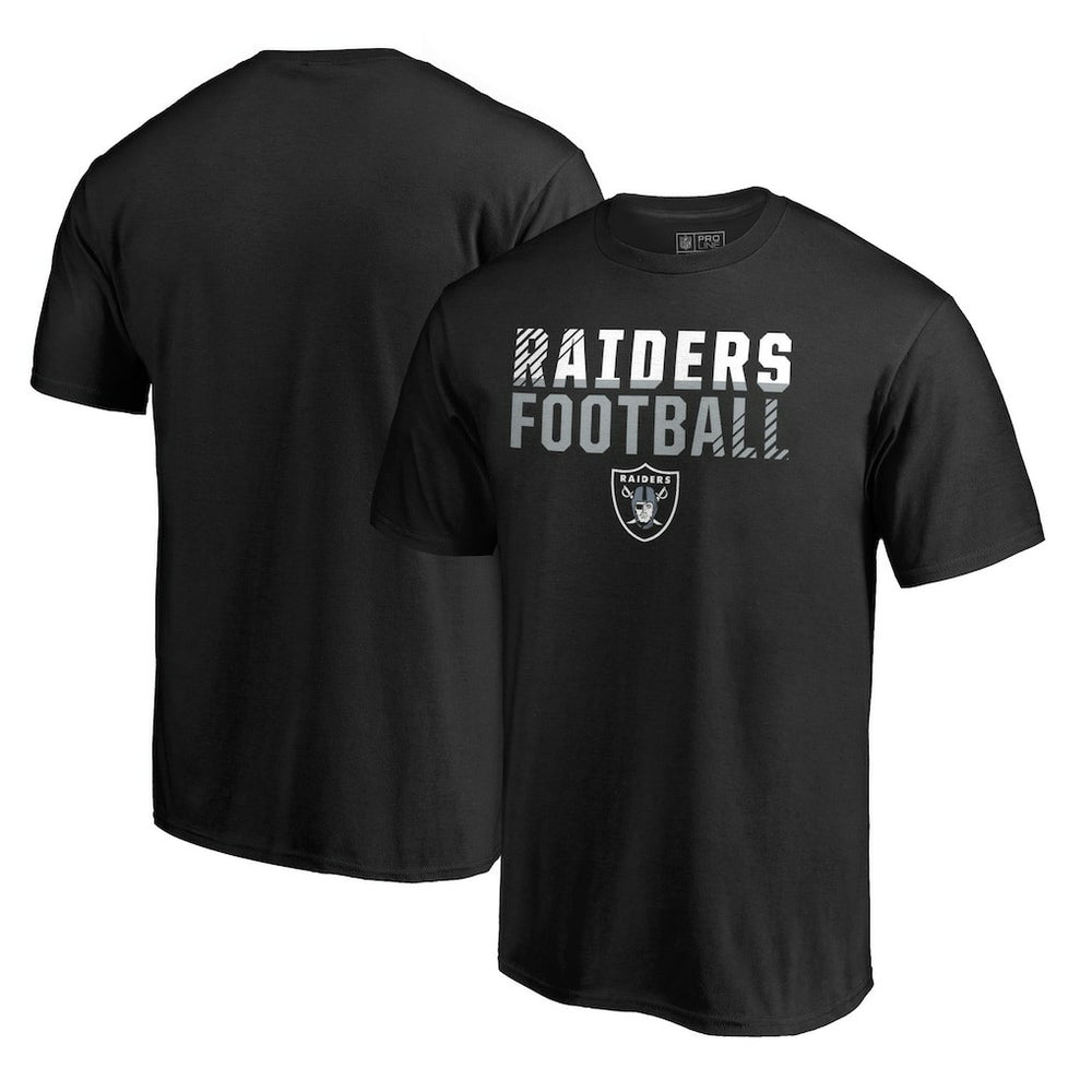 Las Vegas Raiders Iconic Collection Fade Out T-Shirt Black