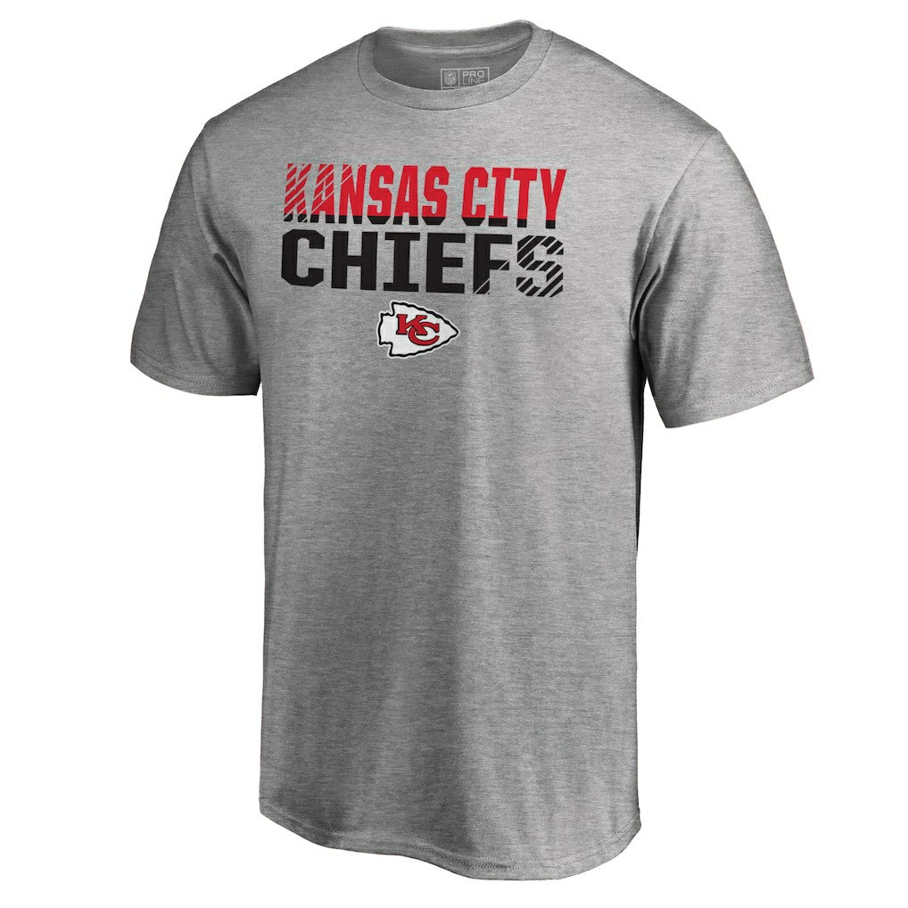 Kansas City Chiefs Iconic Collection Fade Out T-Shirt II Heather Gray