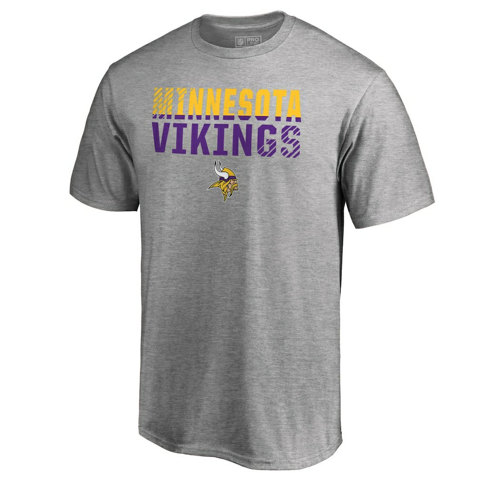 Minnesota Vikings Iconic Collection Fade Out T-Shirt Ash