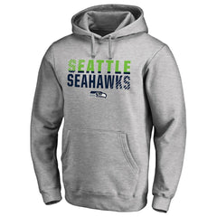 Seattle Seahawks Iconic Collection Fade Out Pullover Hoodie Ash