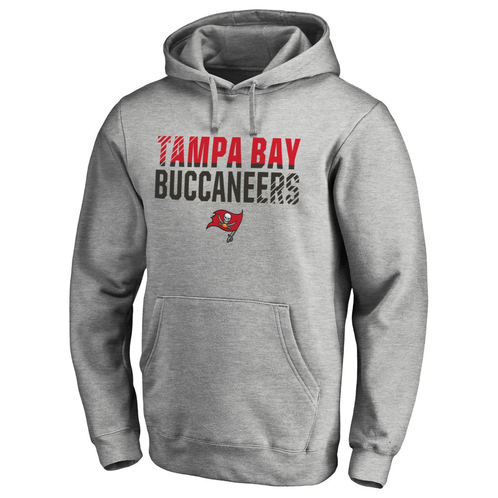 Tampa Bay Buccaneers Iconic Collection Fade Out Pullover Hoodie Ash