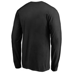 Carolina Panthers Iconic Collection On Side Stripe Long Sleeve T-Shirt Black