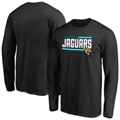 Jacksonville Jaguars Iconic Collection On Side Stripe Long Sleeve T-Shirt Black