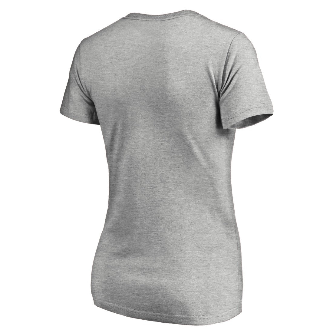 Tampa Bay Buccaneers Women's Iconic Collection On Side Stripe V-Neck T-Shirt Heather Gray