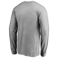 Las Vegas Raiders Iconic Collection On Side Stripe Long Sleeve T-Shirt Ash
