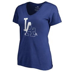 Los Angeles Dodgers Women's X-Ray V-Neck T-Shirt - Royal T-shirts