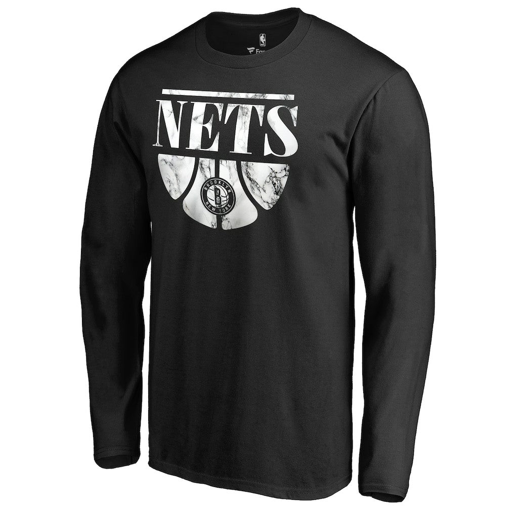 Brooklyn Nets Buckets Long Sleeve T-Shirt Black
