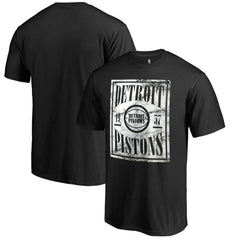 Detroit Pistons Black Court Vision T-Shirt