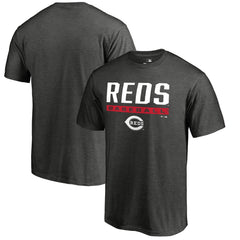 Cincinnati Reds Win Stripe T-Shirt - Ash T-shirts