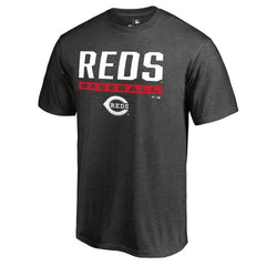 Cincinnati Reds Win Stripe T-Shirt - Ash T-shirts