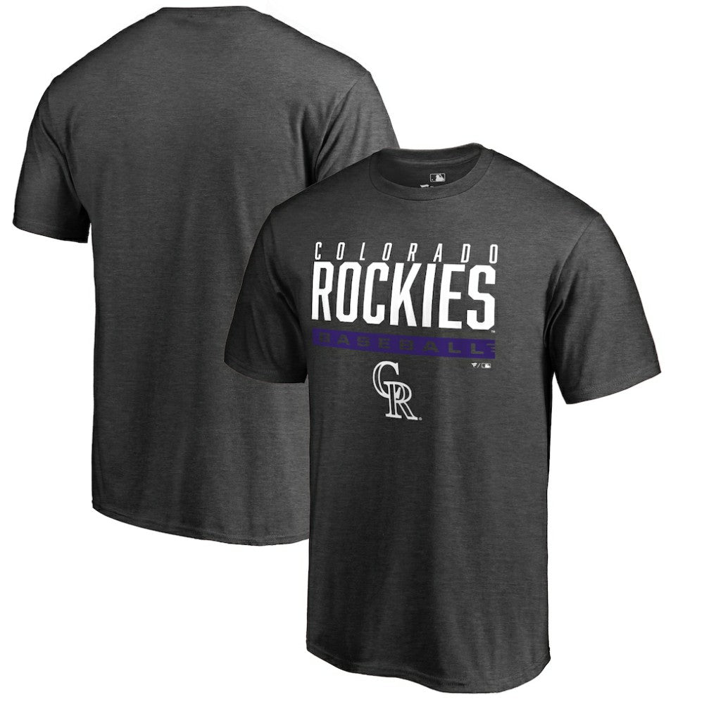 Colorado Rockies Win Stripe T-Shirt - Ash T-shirts