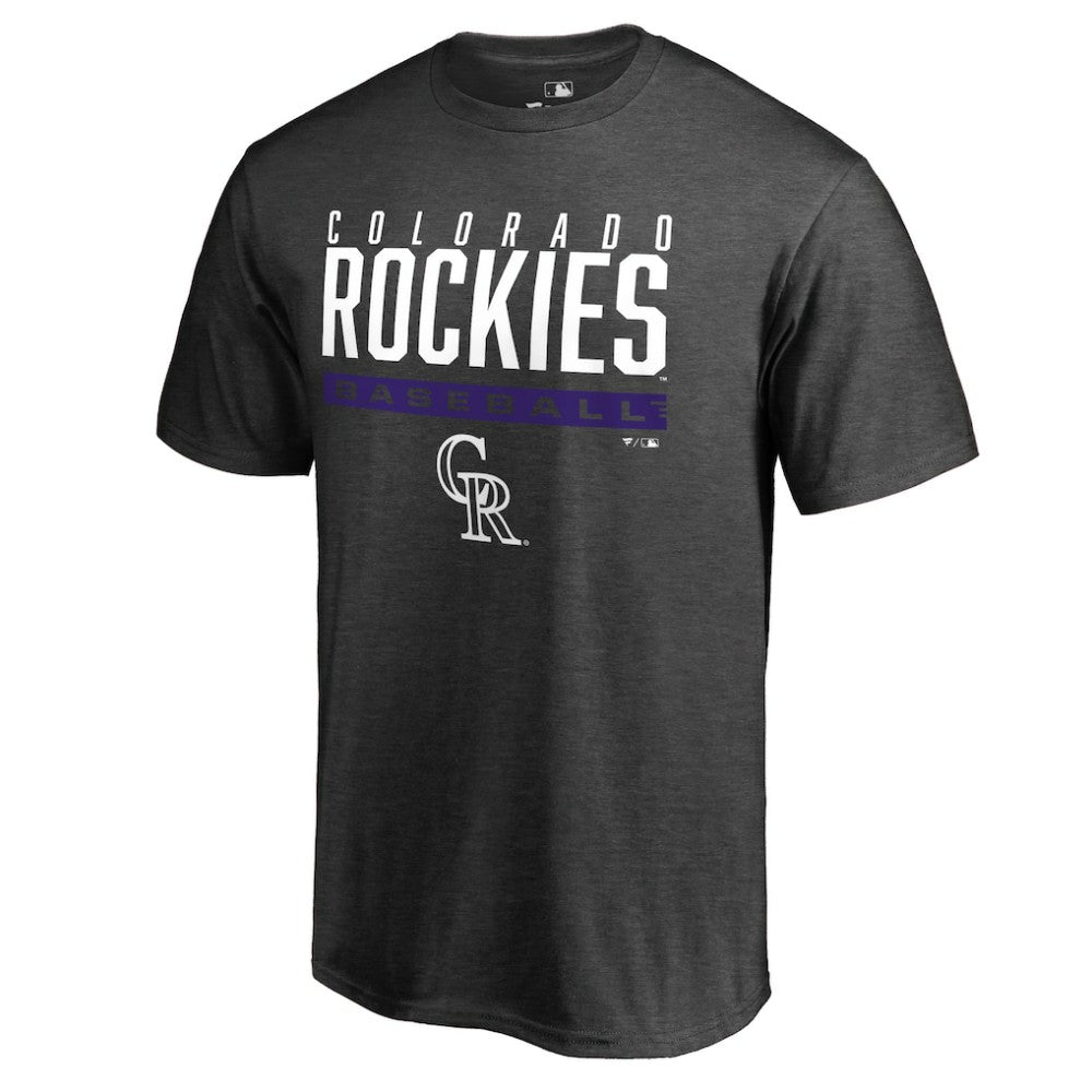 Colorado Rockies Win Stripe T-Shirt - Ash T-shirts