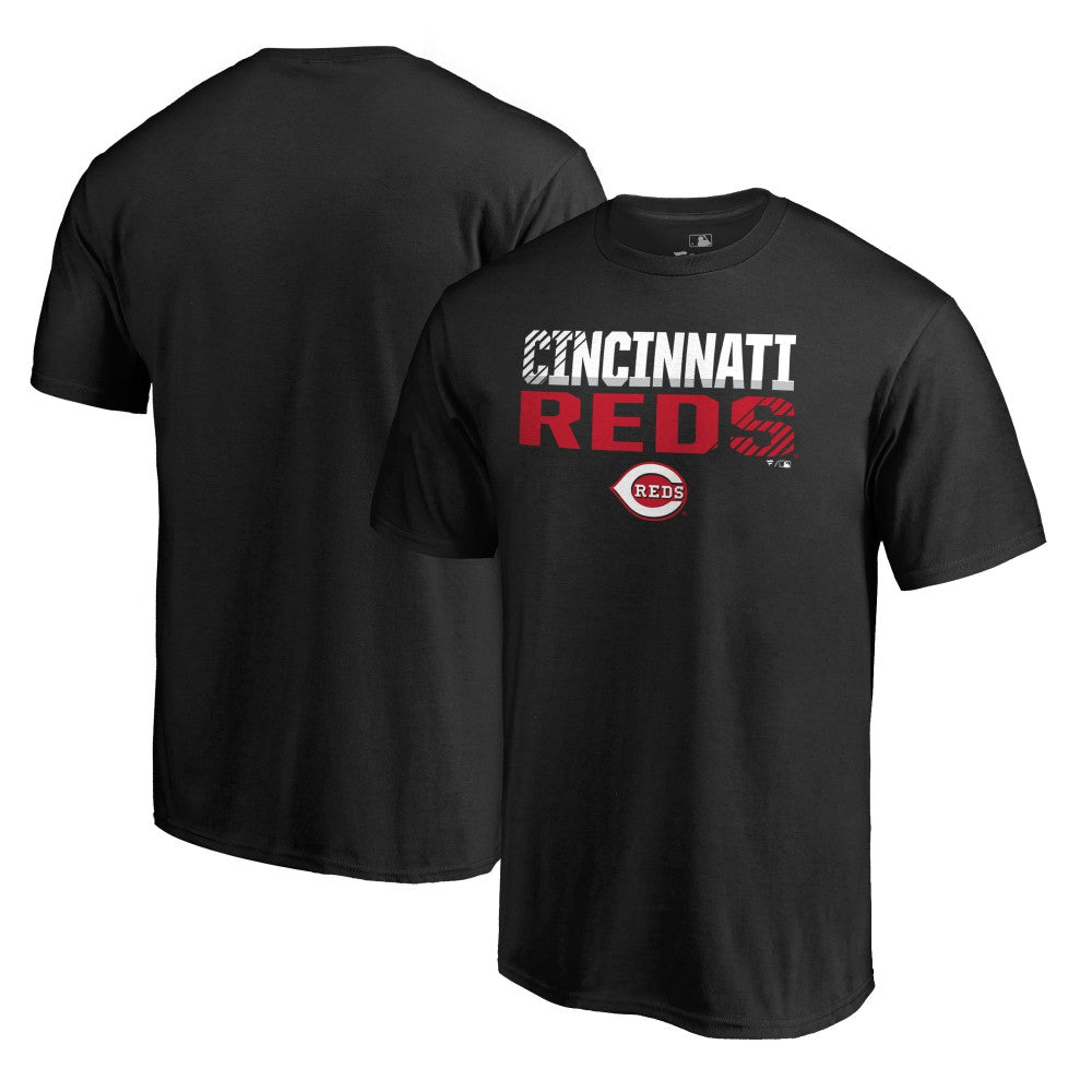 Cincinnati Reds Fade Out T-Shirt - Black T-shirts