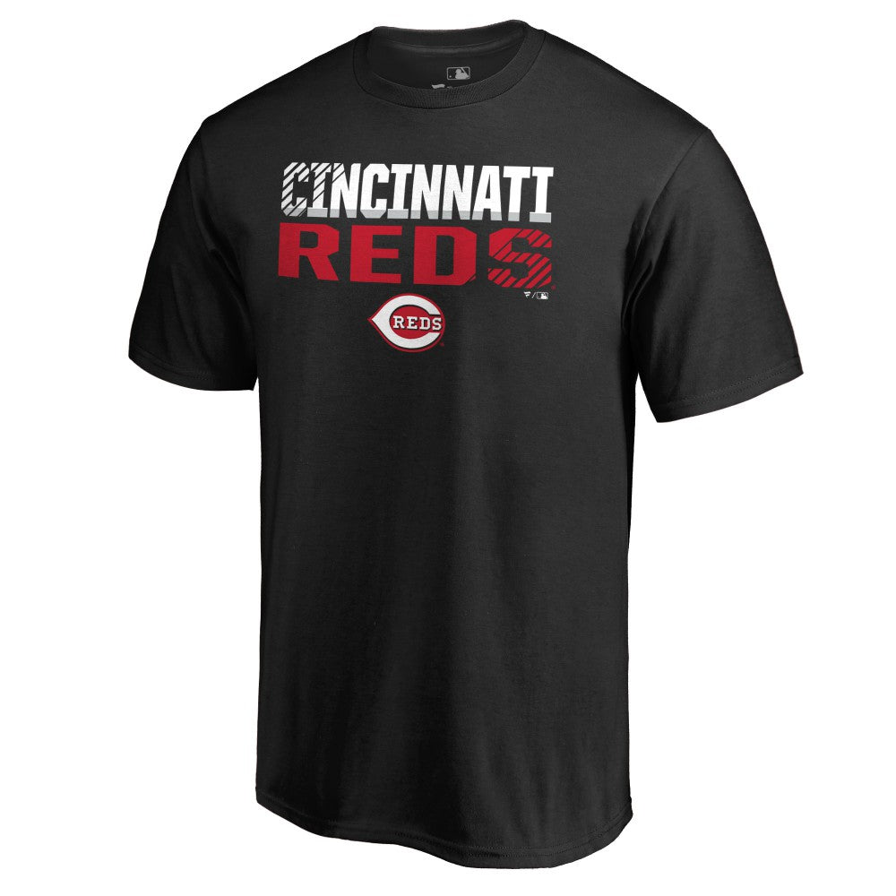Cincinnati Reds Fade Out T-Shirt - Black T-shirts