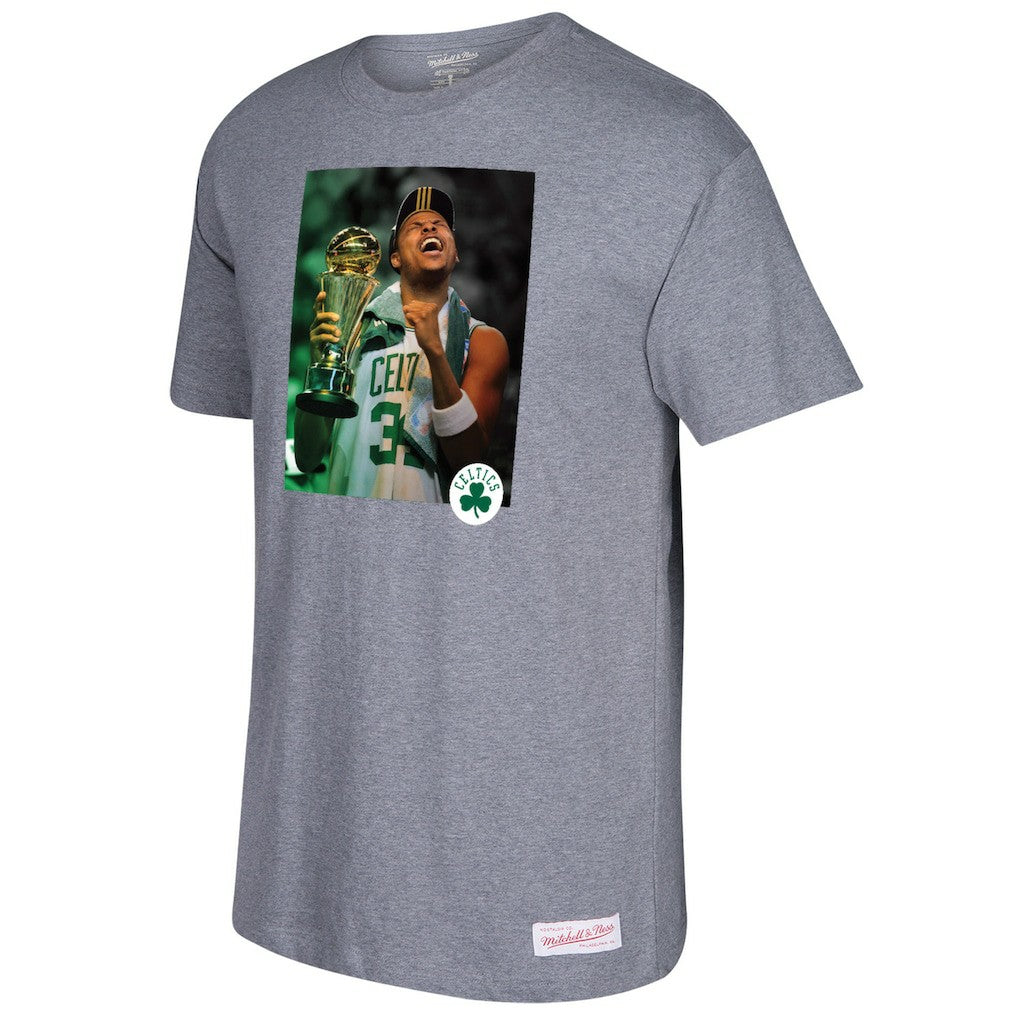 Paul Pierce Boston Celtics Graphic T-Shirt Gray