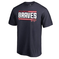 Atlanta Braves Onside Stripe T-Shirt - Navy T-shirts