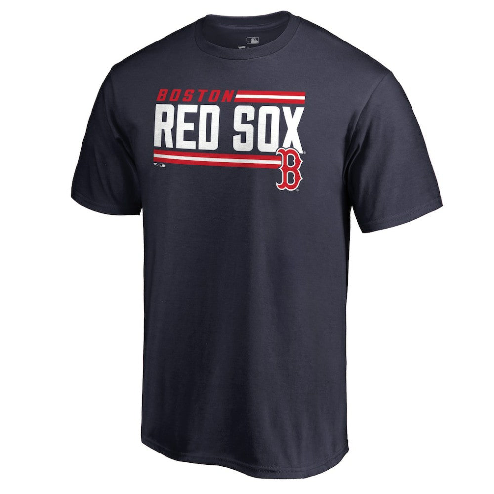 Boston Red Sox Onside Stripe T-Shirt - Navy T-shirts