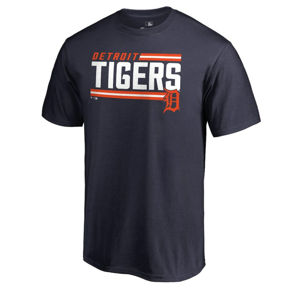 Detroit Tigers Onside Stripe T-Shirt - Navy T-shirts