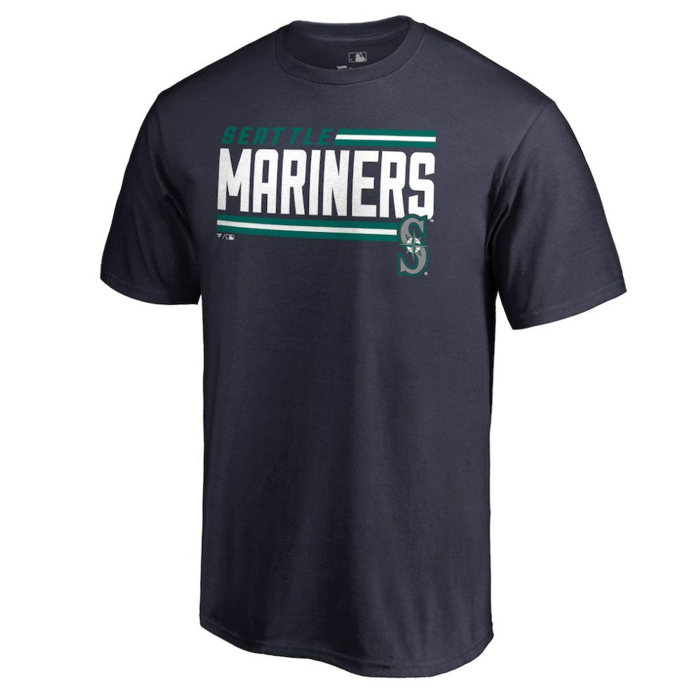 Seattle Mariners Onside Stripe T-Shirt - Navy T-shirts