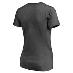 Houston Astros Women's Charcoal Stack V-Neck T-Shirt - Ash T-shirts