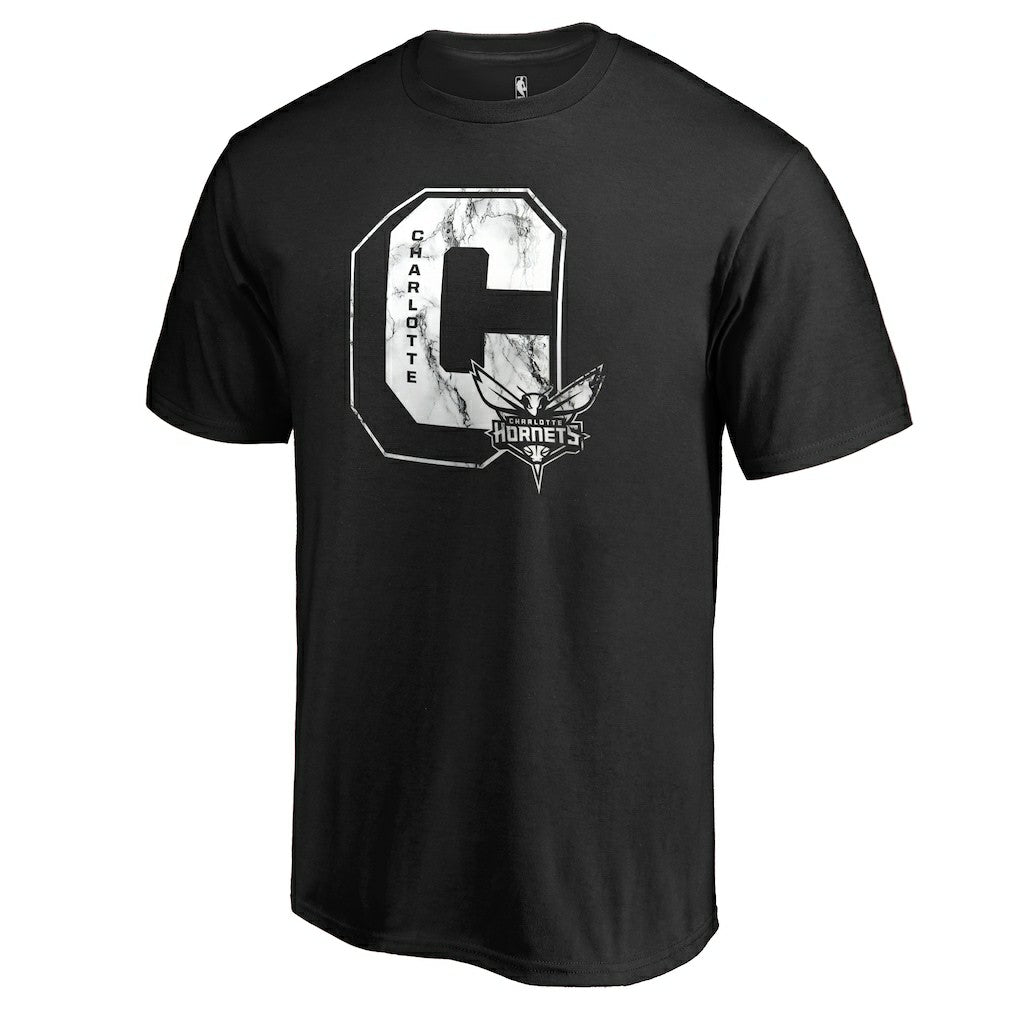 Charlotte Hornets Letterman T-Shirt Black