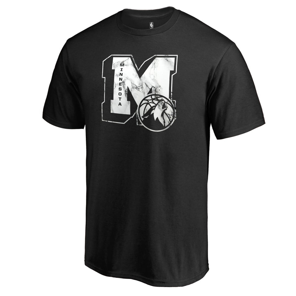 Minnesota Timberwolves Letterman T-Shirt Black