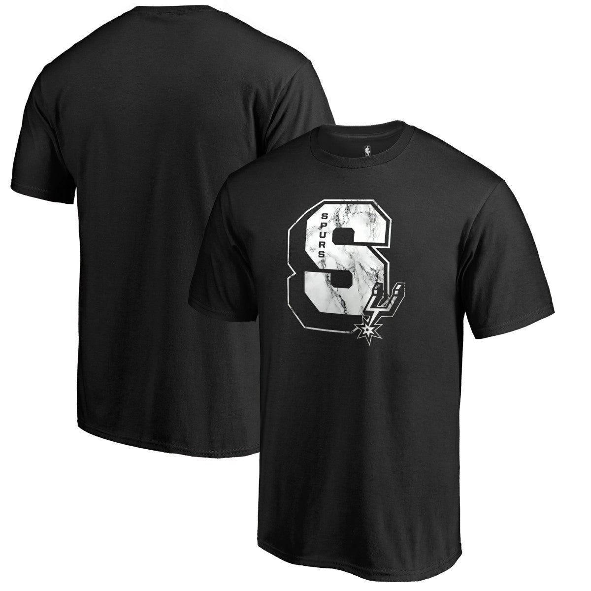 San Antonio Spurs Letterman T-Shirt Black