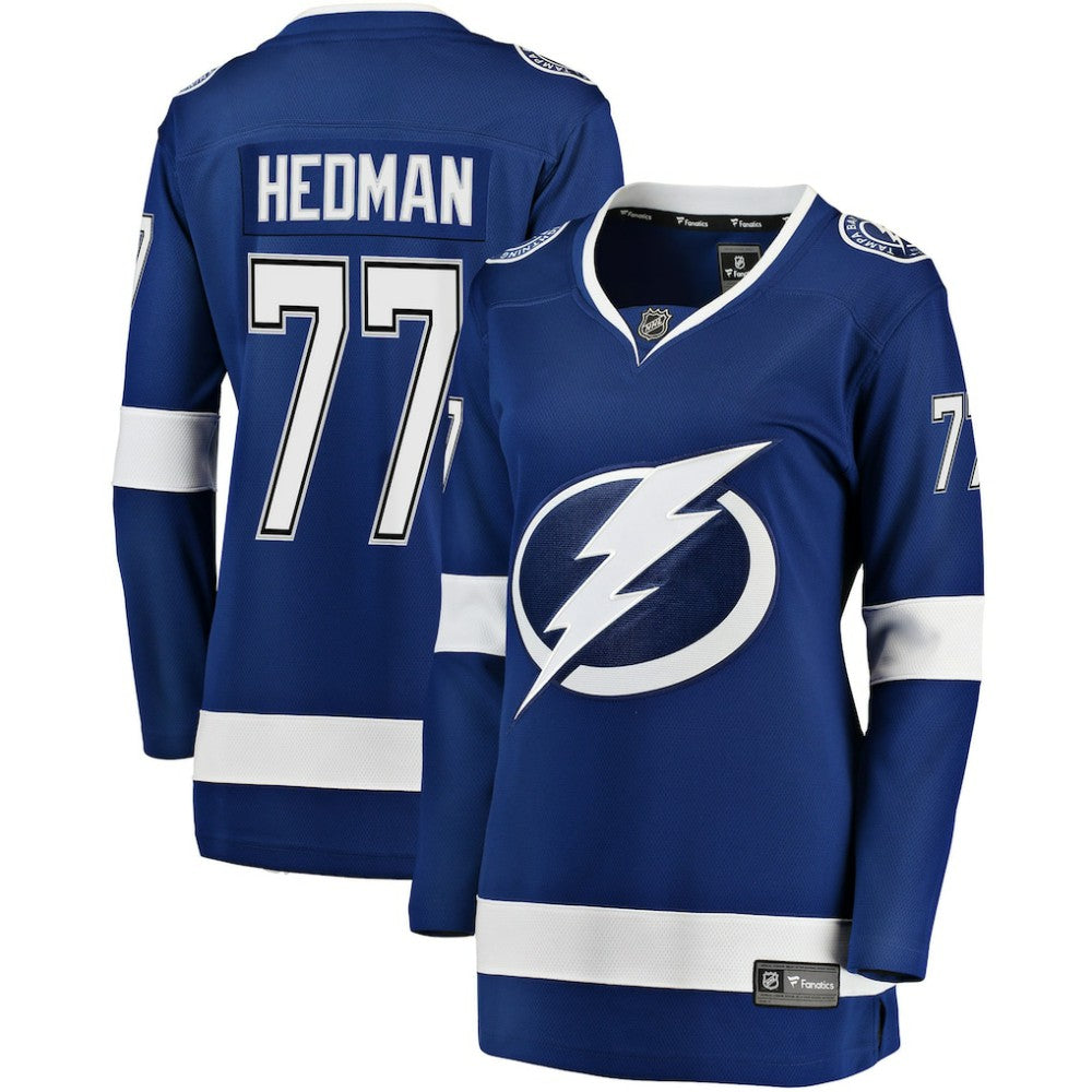 NHL Victor Hedman Tampa Bay Lightning Fanatics Women's Home Breakaway Jersey - Blue