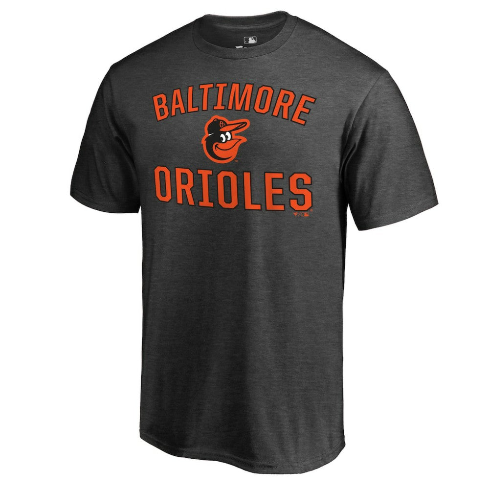 Baltimore Orioles Core Basics Victory Arch T-Shirt - Heathered Gray T-shirts