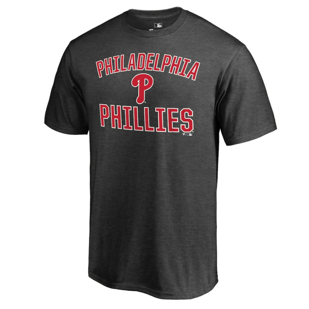 Philadelphia Phillies Core Basics Victory Arch T-Shirt - Heathered Gray T-shirts