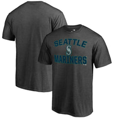 Seattle Mariners Core Basics Victory Arch T-Shirt - Heathered Gray T-shirts