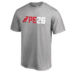 NHL Patrik Elias New Jersey Devils PE26 T-Shirt - Heather Gray