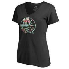 NHL New York Islanders Women's Lovely V-Neck T-Shirt - Black