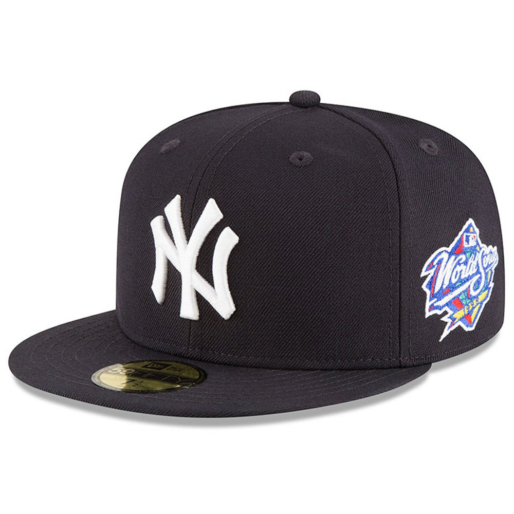 New York Yankees New Era 1998 World Series Wool 59FIFTY Fitted Hat - Navy Hats